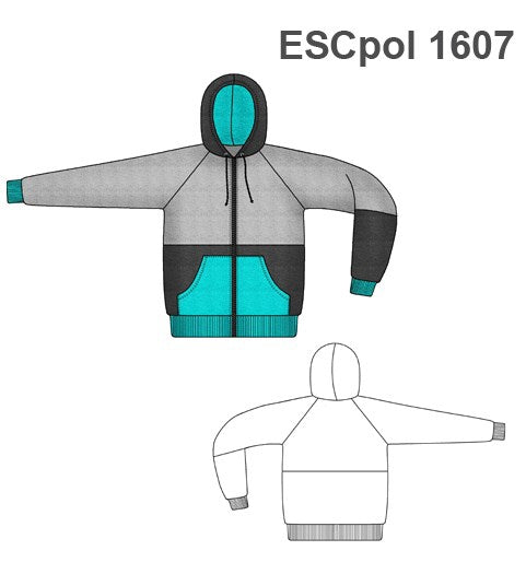 MOLDE POLERON CHAQUETA ESCOLAR 1607