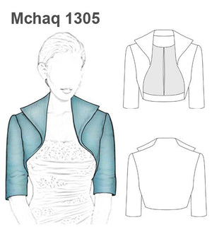 MOLDE CHAQUETA BOLERO MUJER 1305