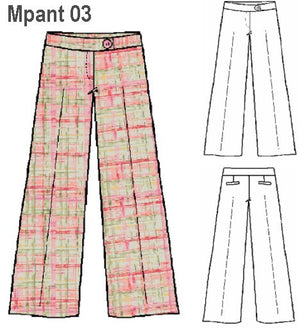 MOLDE PANTALON CLASICO MUJER 0903