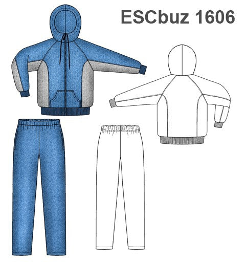 MOLDE SUDADERA / BUZO ESCOLAR 1606