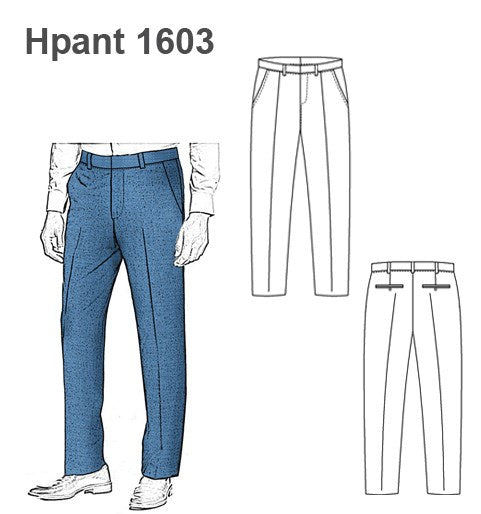 MOLDE PANTALON CLASICO HOMBRE 1603