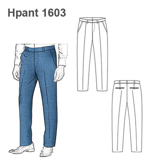 MOLDE PANTALON CLASICO HOMBRE 1603