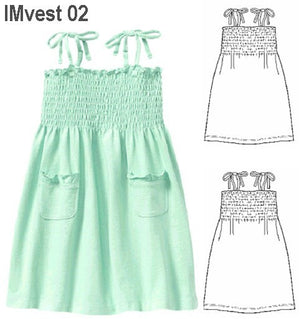 MOLDE VESTIDO SOLERA NIÑA 0902