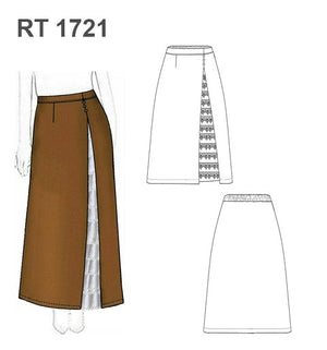 MOLDE FALDA HUASA ELEGANTE RT 1721