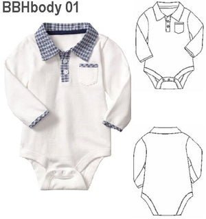 MOLDE BODY CAMISA BEBE H0901