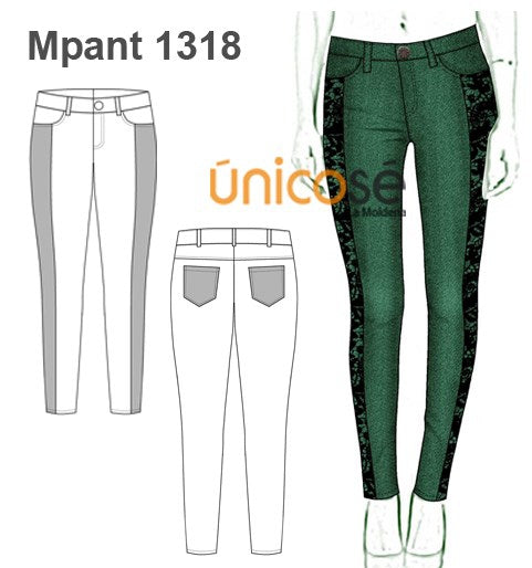 MOLDE PANTALON PITILLO MUJER 1318