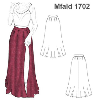 MOLDE FALDA LARGA MUJER 1702