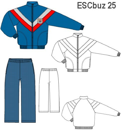 MOLDE SUDADERA / BUZO ESCOLAR 0925