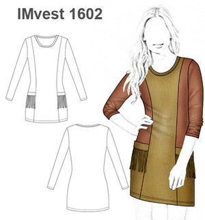 MOLDE VESTIDO POLERA NIÑA 1602