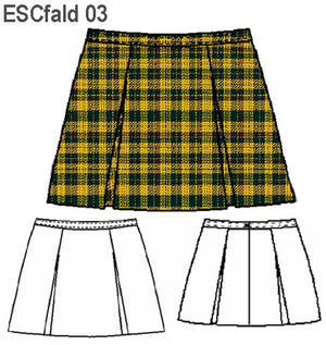 MOLDE FALDA ESCOLAR 4 TABLAS ESCOLAR 0903