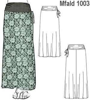 MOLDE FALDA LARGA MUJER 1003