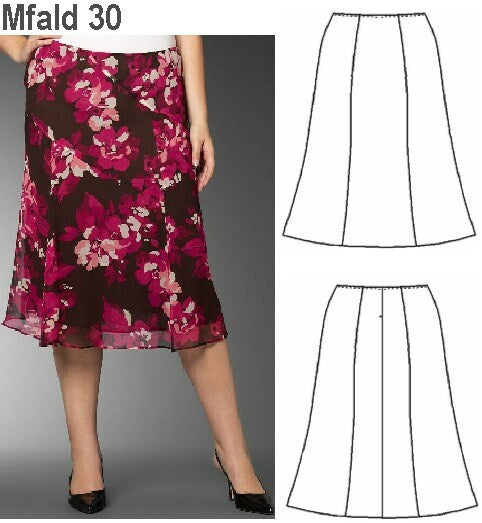 MOLDE FALDA BASICA MUJER 0930