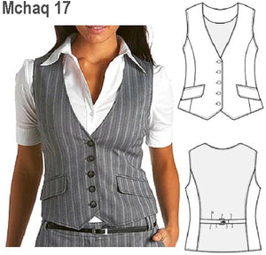 MOLDE CHALECO MUJER  0917