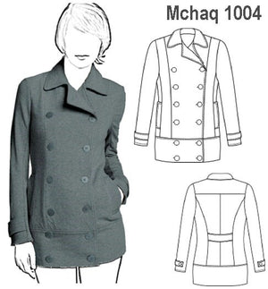 MOLDE CHAQUETA CRUZADA MUJER 1004