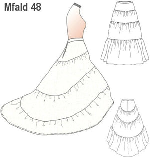 MOLDE FALDA FALSO MUJER 0948