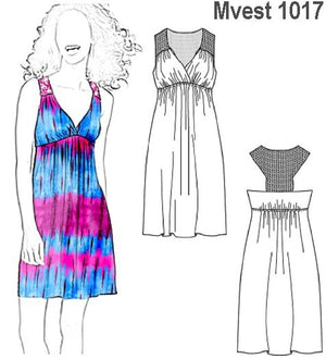 MOLDE VESTIDO SOLERA MUJER 1017