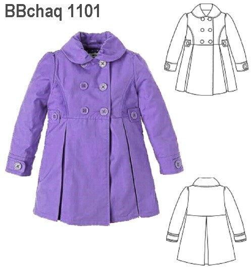 MOLDE CHAQUETA ABRIGO BEBE 1101