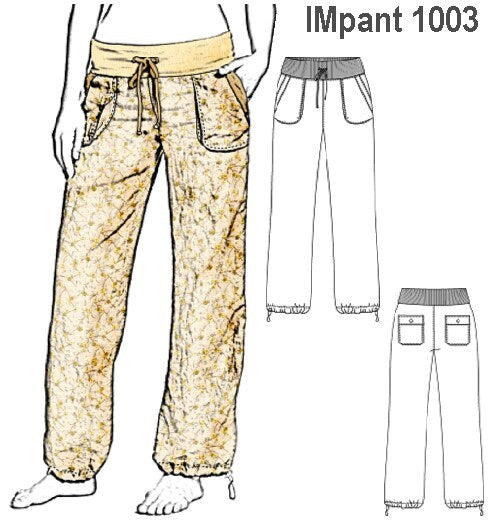 MOLDE PANTALON BASICO NIÑA 1003