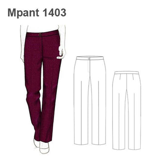 MOLDE PANTALON BASICO RECTO MUJER 1403