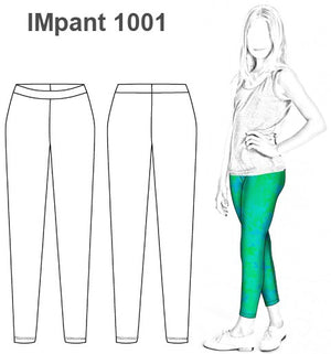 MOLDE PANTALON CALZA SIN COSTURA NIÑA 1001