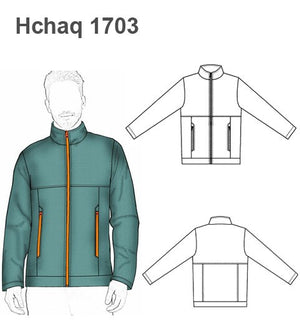 MOLDE CHAQUETA CAMPERA HOMBRE 1703