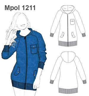 MOLDE POLERON CHAQUETA MUJER 1211