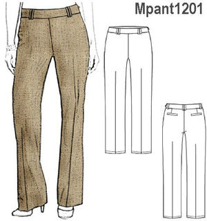 MOLDE PANTALON CLASICO MUJER 1201