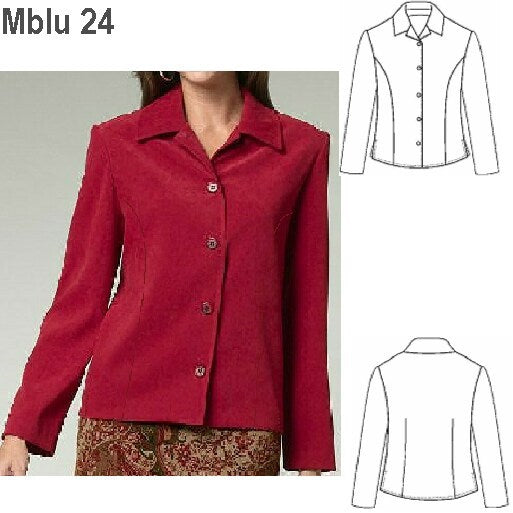 MOLDE BLUSA CAMISA MUJER 0924