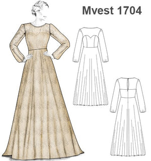 MOLDE VESTIDO NOVIA 1704