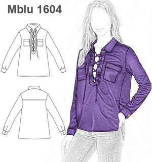 MOLDE BLUSA LARGA MUJER 1604