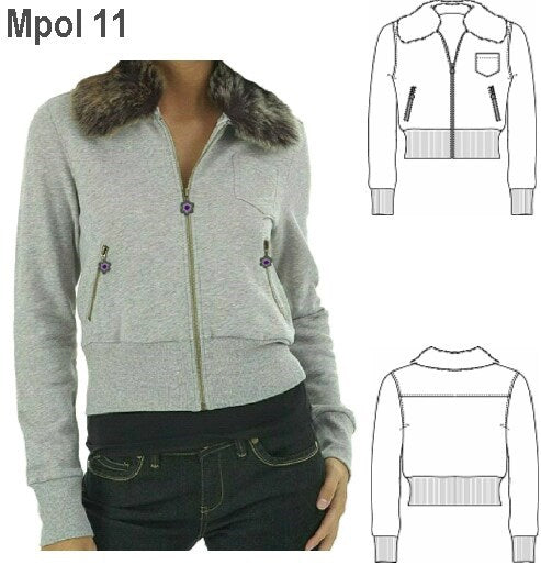 MOLDE POLERON CHAQUETA MUJER 0911