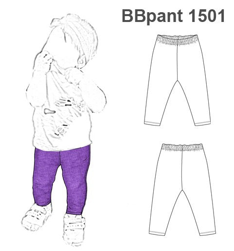 MOLDE PANTALON CALZA BEBE 1501