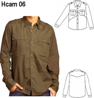 MOLDE CAMISA SEMI ENTALLE HOMBRE  0906