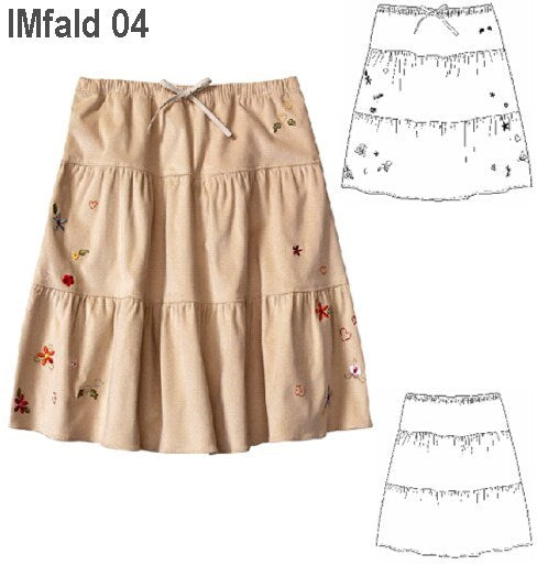 MOLDE FALDA RECOGIDA NIÑA 0904