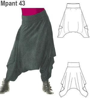 MOLDE PANTALON HAREM MUJER 0943