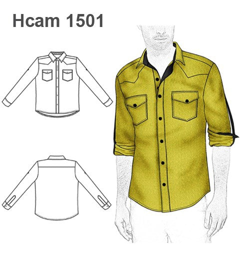 MOLDE CAMISA HOMBRE 1501