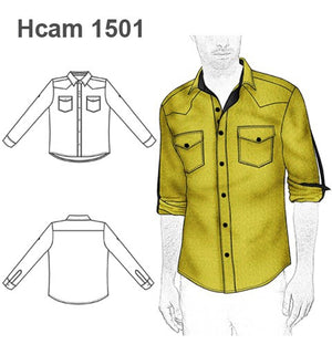 MOLDE CAMISA HOMBRE 1501