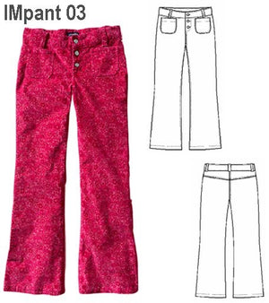MOLDE PANTALON CLASICO NIÑA 0903