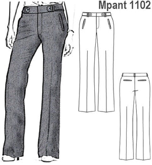 MOLDE PANTALON CLASICO MUJER 1102