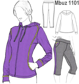 MOLDE SUDADERA / BUZO CAPRI MUJER 1101