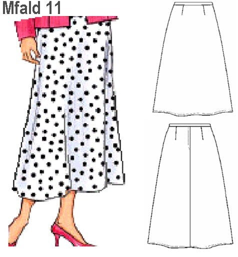 MOLDE FALDA EVASE MUJER 0911