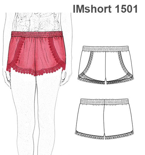 MOLDE SHORT EN CAPAS NIÑA 1501