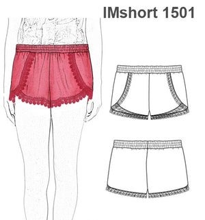 MOLDE SHORT EN CAPAS NIÑA 1501