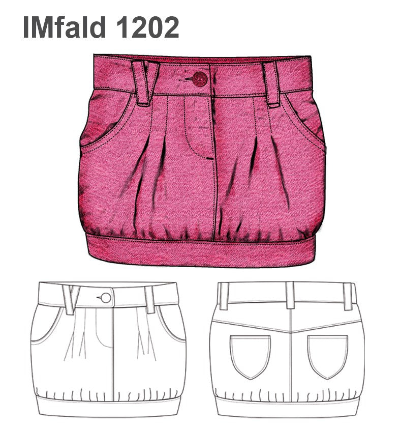 MOLDE FALDA GLOBO NIÑA 1102