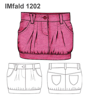 MOLDE FALDA GLOBO NIÑA 1102