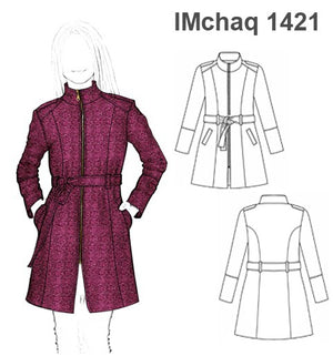 MOLDE CHAQUETA ABRIGO NIÑA 1421