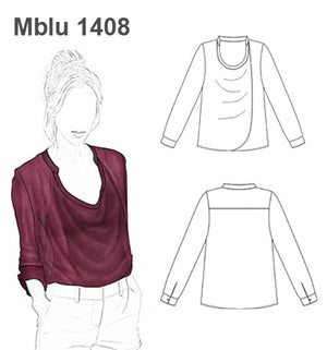 MOLDE BLUSA CRUZADA MUJER 1408