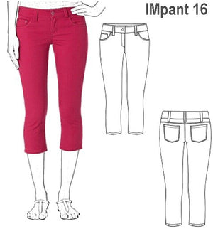 MOLDE PANTALON CAPRI NIÑA 0916