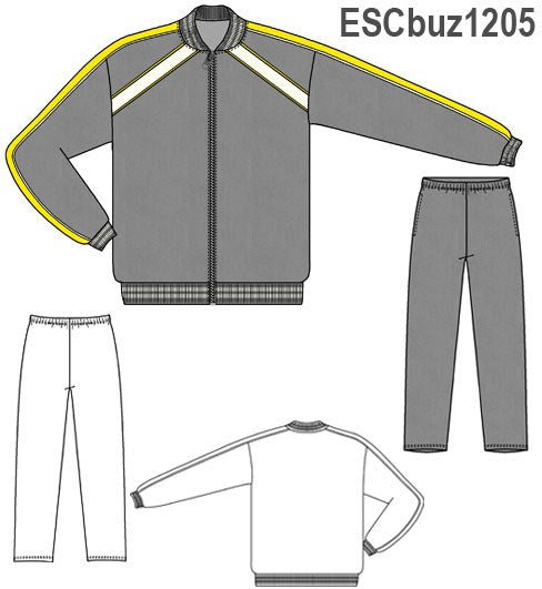 MOLDE SUDADERA / BUZO ESCOLAR 1205