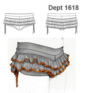 MOLDE DEPORTE FALDA POLE DANCE 1618